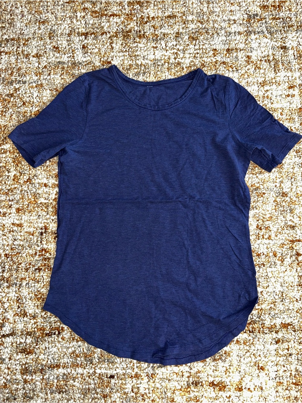 lululemon athletica Navy Short Sleeve Scoop Neck Tee
